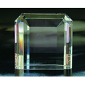 4 3/4" Faceted Art Shell Optical Crystal Award